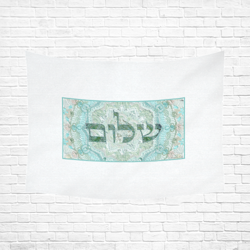 shalom 3 Cotton Linen Wall Tapestry 80"x 60"
