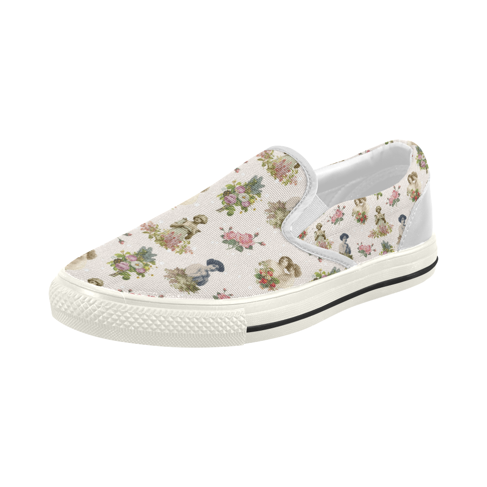 In Love Women's Slip-on Canvas Shoes (Model 019)