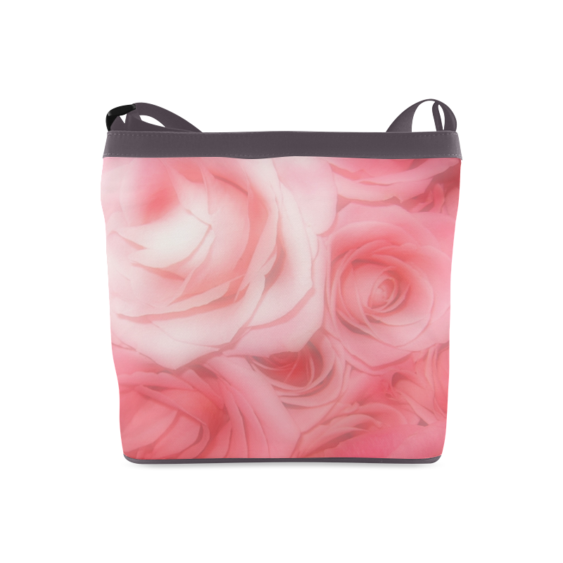Bouquet of Pink Roses Soft Touch 1 Crossbody Bags (Model 1613)
