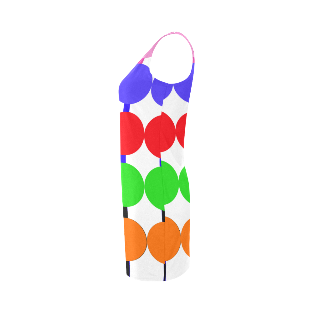 Lollipop Pattern Design Medea Vest Dress (Model D06)