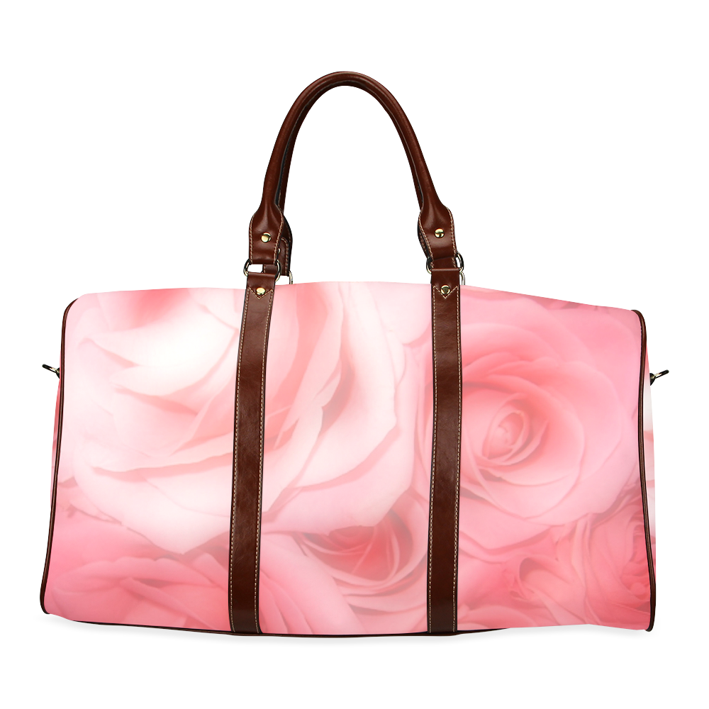 Bouquet of Pink Roses Soft Touch 1 Waterproof Travel Bag/Large (Model 1639)