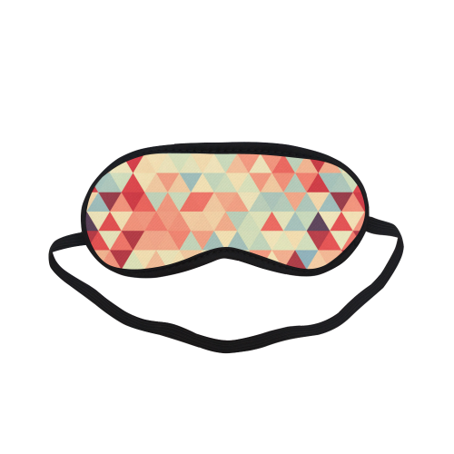 Modern Hipster TRINAGLES pattern red blue beige Sleeping Mask