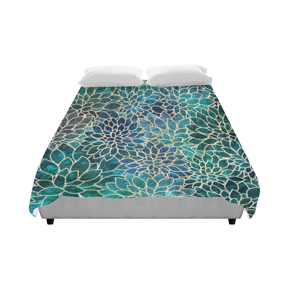Floral Abstract 9 Duvet Cover 86"x70" ( All-over-print)