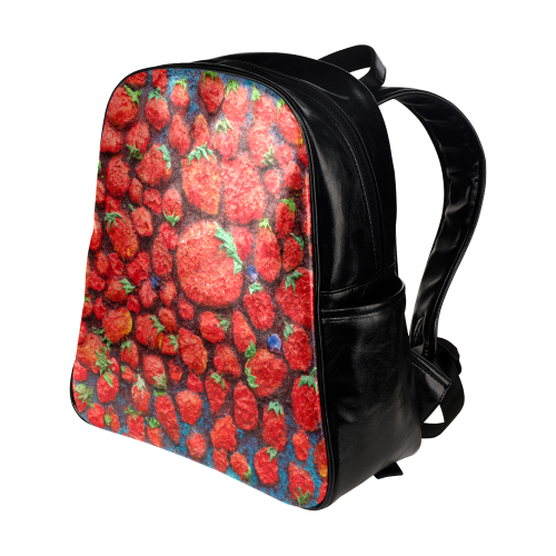 strawberry heaven Multi-Pockets Backpack (Model 1636)