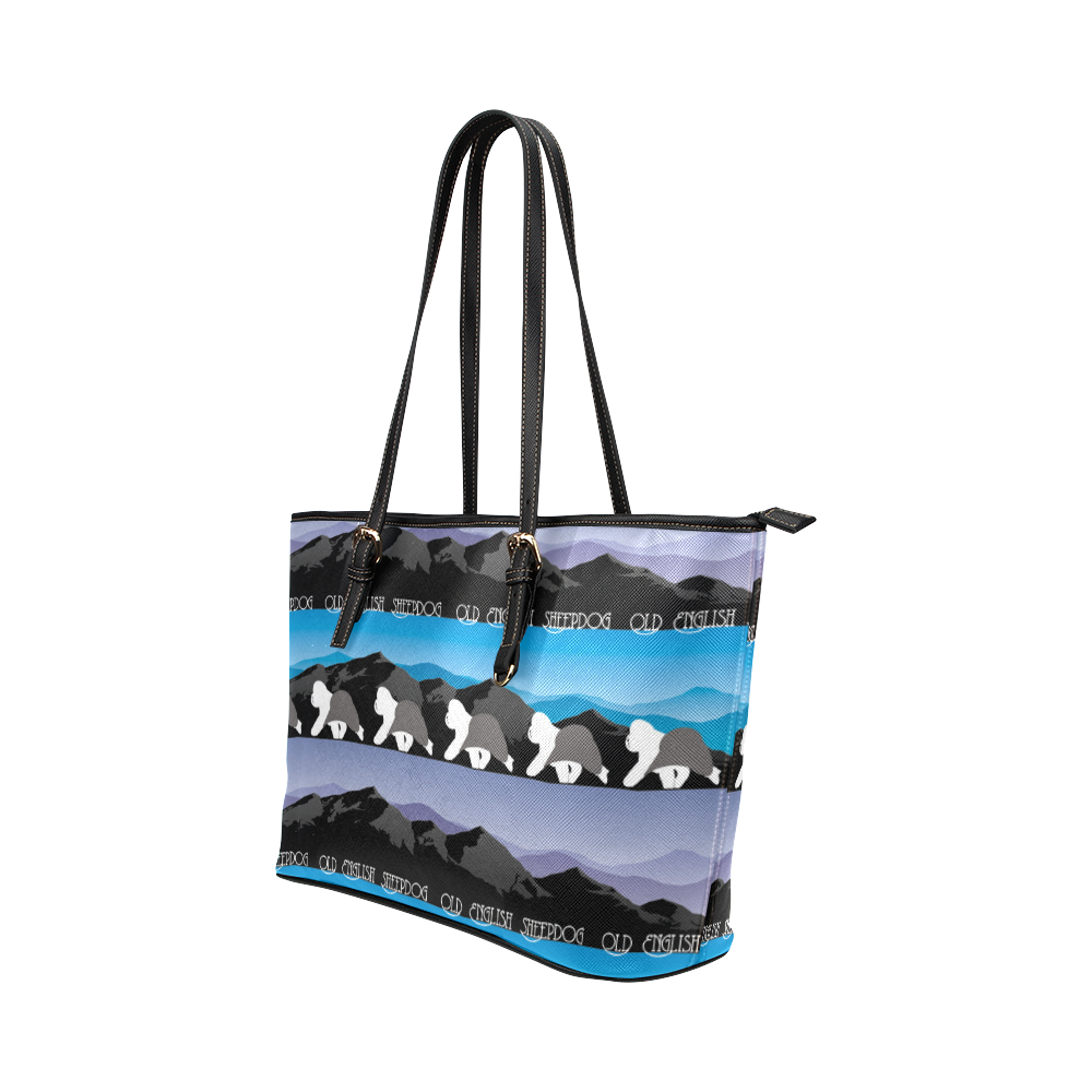 OES Rockin the Rockies Leather Tote Bag/Large (Model 1651)