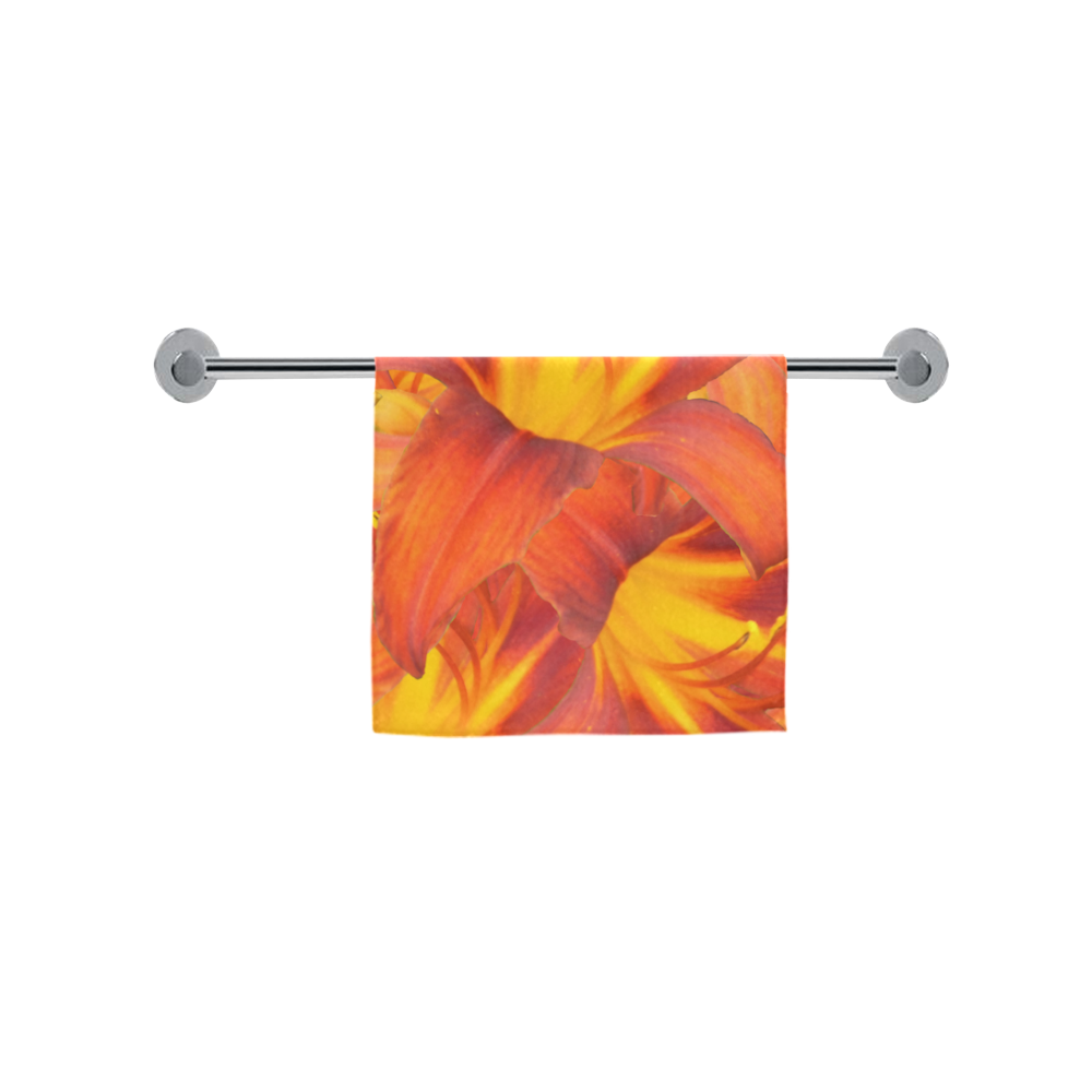 Orange Daylilies Custom Towel 16"x28"