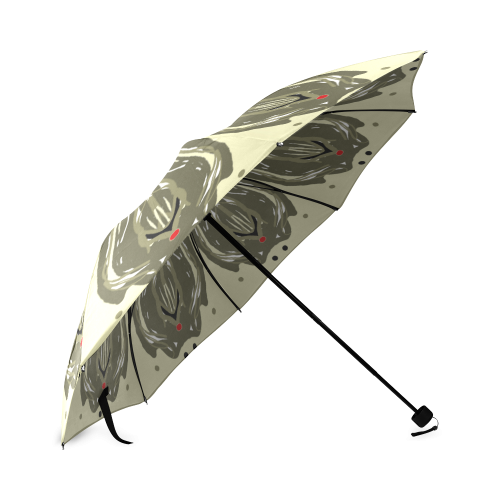 Kaleidoscope Green Floral Foldable Umbrella (Model U01)