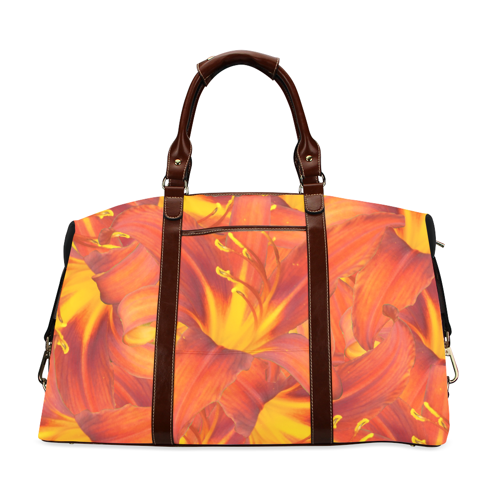 Orange Daylilies Classic Travel Bag (Model 1643)