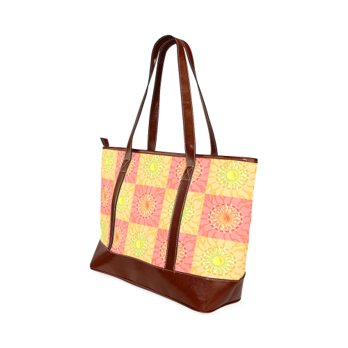 Chequered Sunshine Tote Handbag (Model 1642)