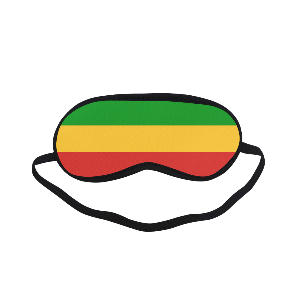 Rastafari Flag Colored Stripes Sleeping Mask
