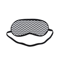 HIPSTER zigzag chevron pattern black & white Sleeping Mask