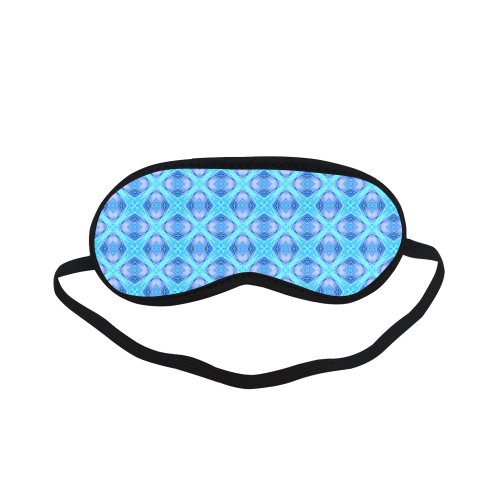 Abstract Circles Arches Lattice Aqua Blue Sleeping Mask