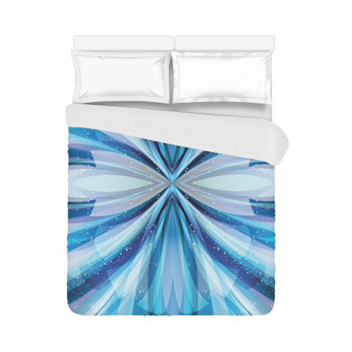 Abstract Blue Duvet Cover 86"x70" ( All-over-print)
