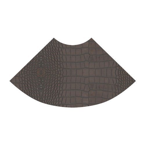 Brown Gator Skin Leather Atalanta Sundress (Model D04)