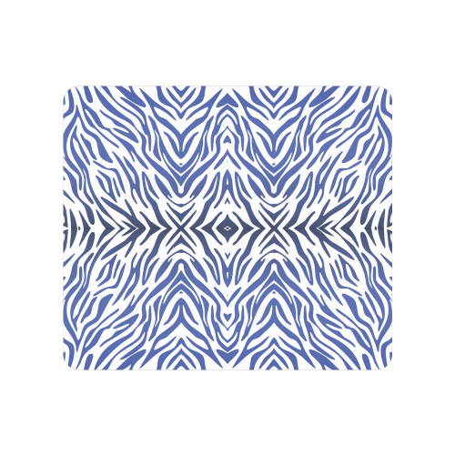 Blue Zebra Print Pattern Men's Clutch Purse （Model 1638）