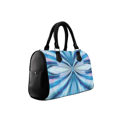 Abstract Blue Boston Handbag (Model 1621)