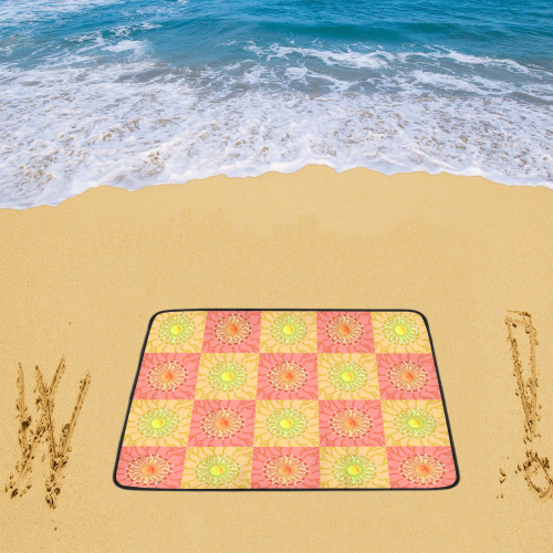 Chequered Sunshine Beach Mat 78"x 60"