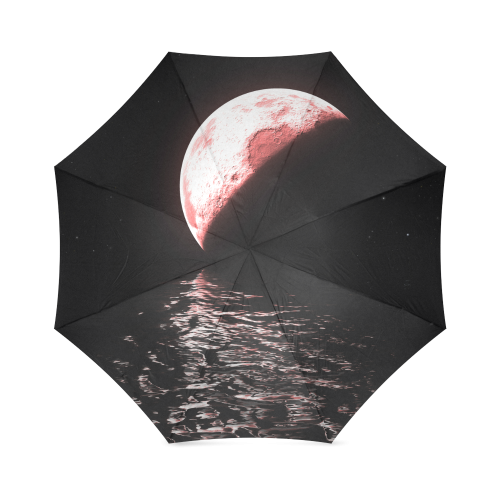 red moon water Foldable Umbrella (Model U01)