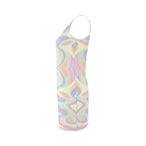 Abstract Pastel Colors Medea Vest Dress (Model D06)