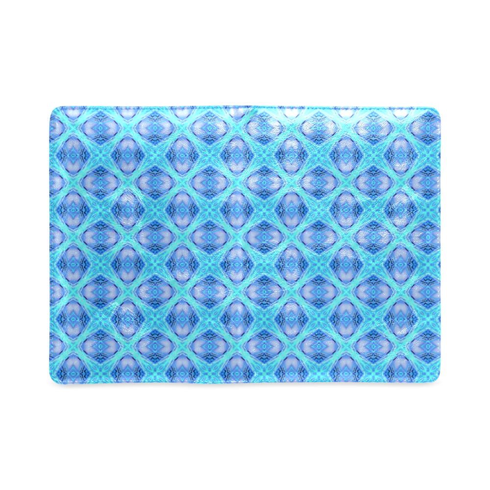 Abstract Circles Arches Lattice Aqua Blue Custom NoteBook A5