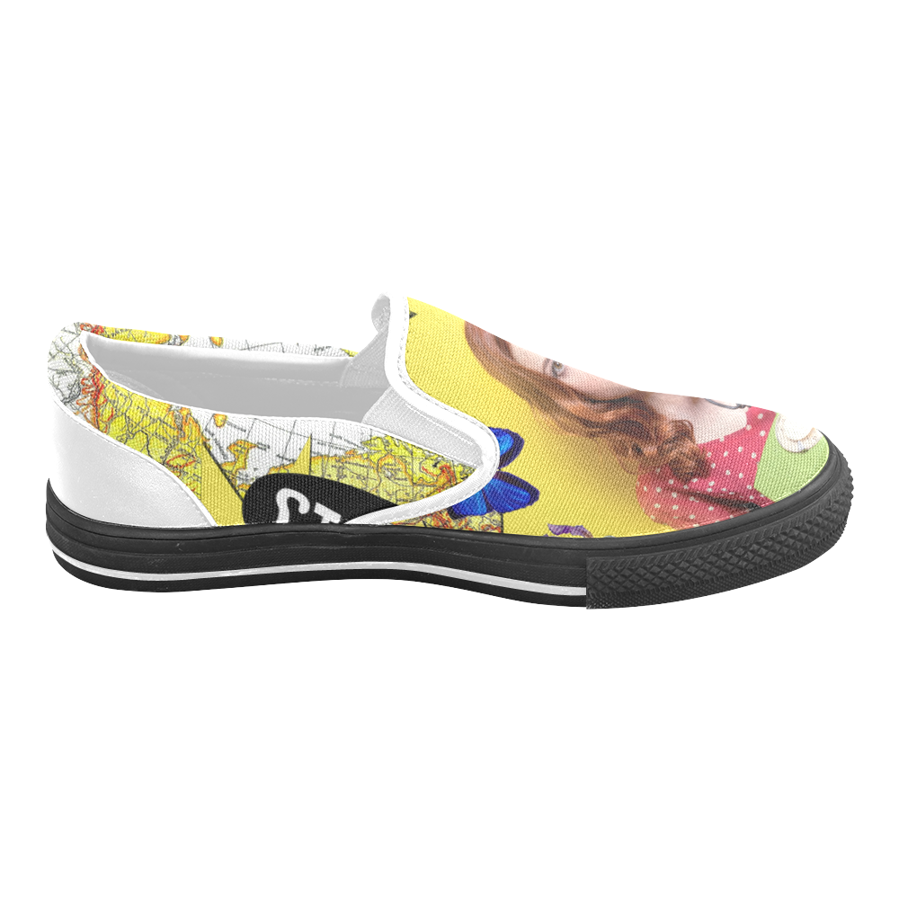 What Women's Unusual Slip-on Canvas Shoes (Model 019)