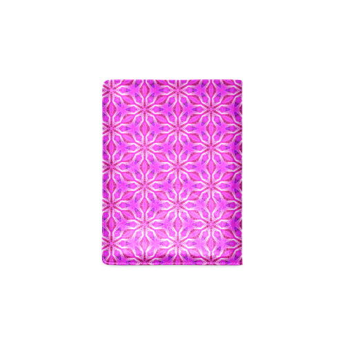 Pink Snowflakes Spinning in Winter Abstract Custom NoteBook B5