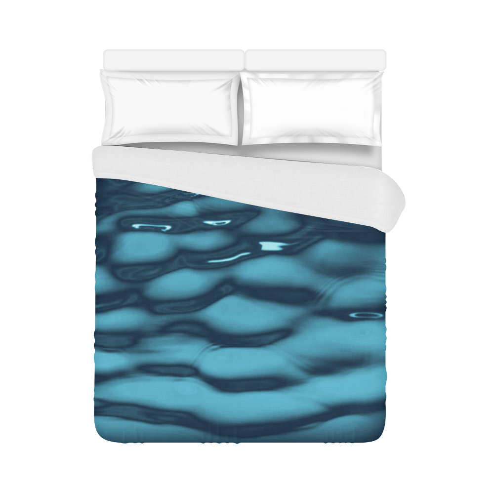 Blue Water Waves Duvet Cover 86"x70" ( All-over-print)