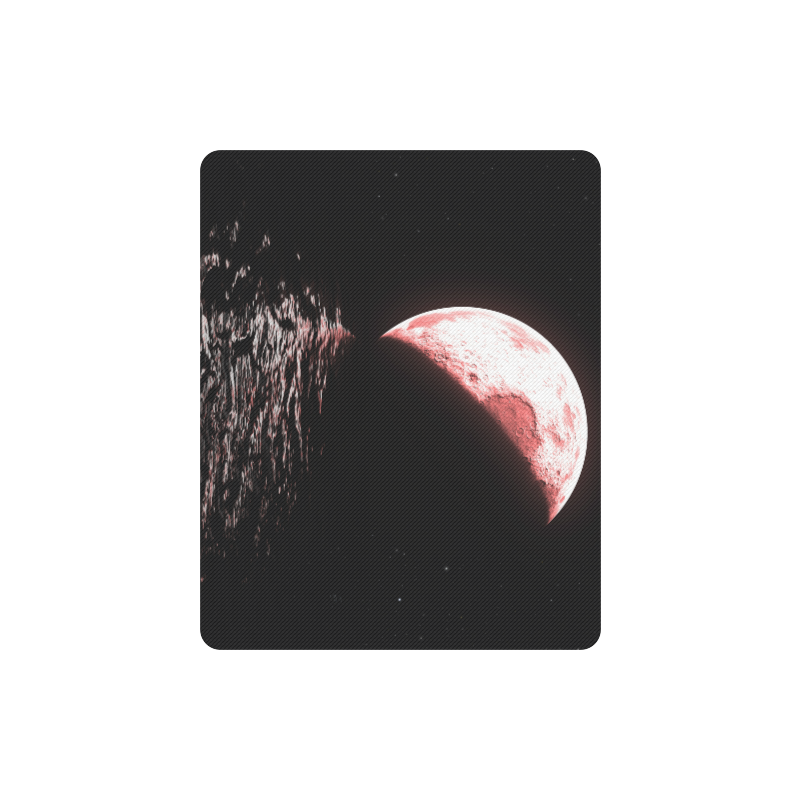 red moon water Rectangle Mousepad