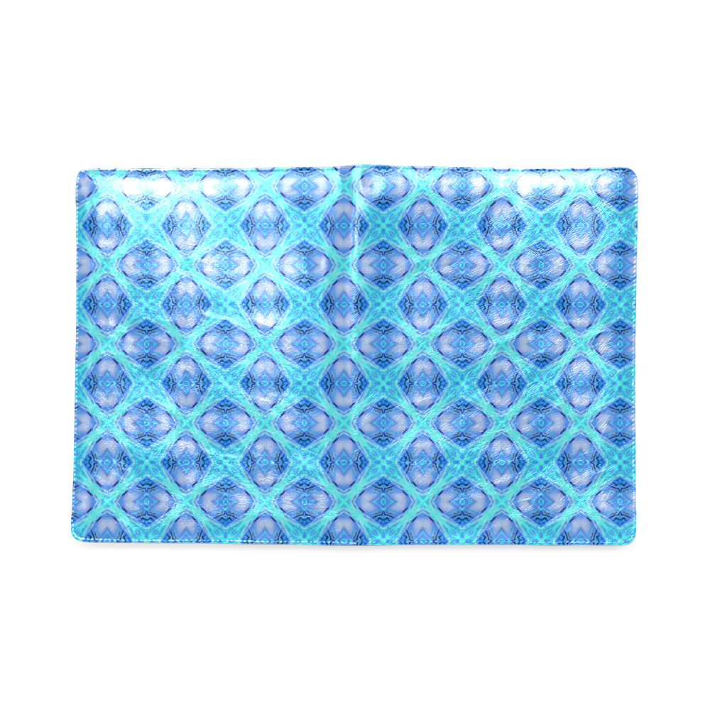 Abstract Circles Arches Lattice Aqua Blue Custom NoteBook B5