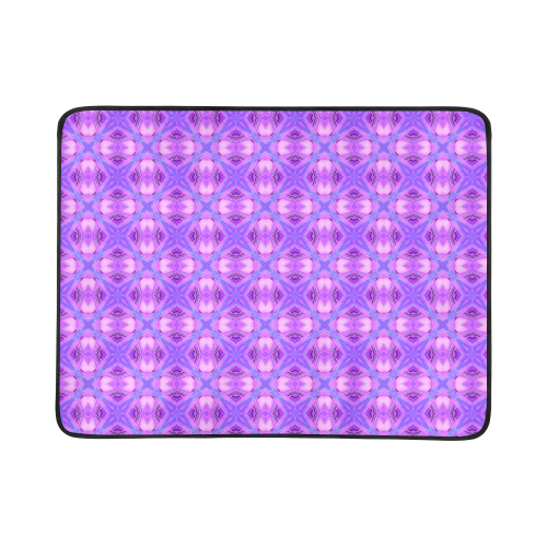 Vibrant Abstract Modern Violet Lavender Lattice Beach Mat 78"x 60"