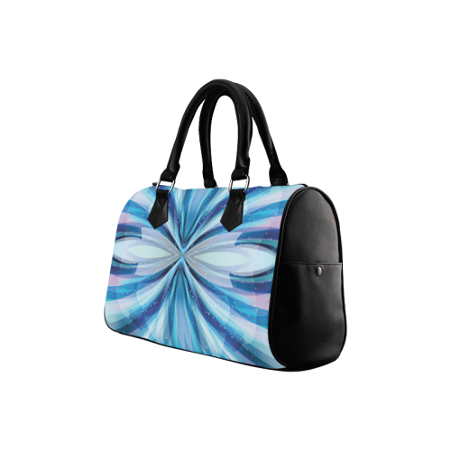 Abstract Blue Boston Handbag (Model 1621)