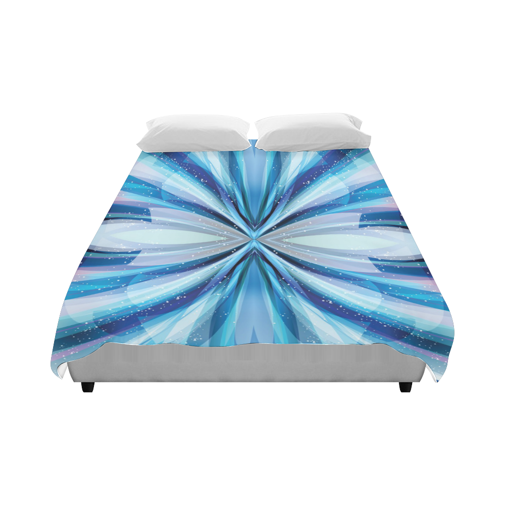 Abstract Blue Duvet Cover 86"x70" ( All-over-print)