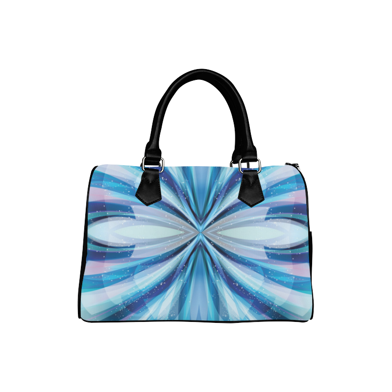 Abstract Blue Boston Handbag (Model 1621)