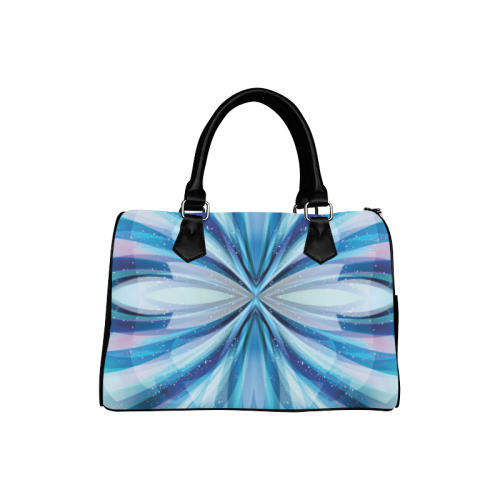 Abstract Blue Boston Handbag (Model 1621)