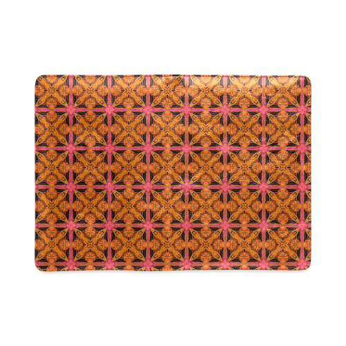 Peach Lattice Abstract Pink Snowflake Star Custom NoteBook A5
