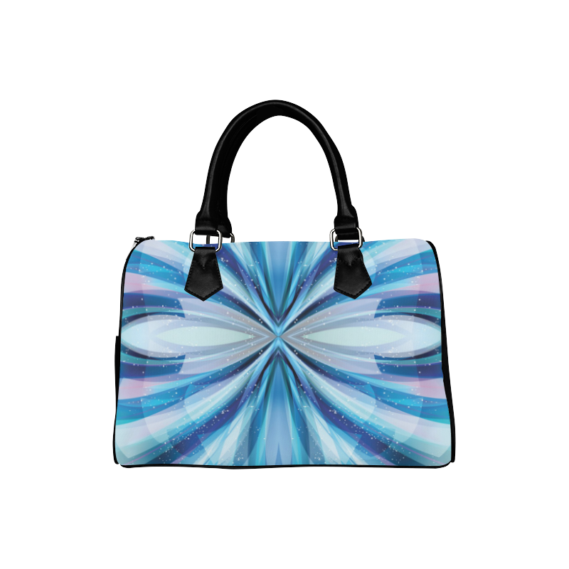 Abstract Blue Boston Handbag (Model 1621)