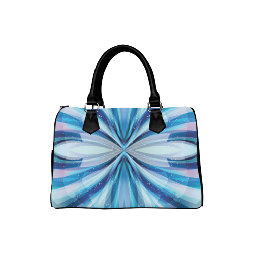 Abstract Blue Boston Handbag (Model 1621)