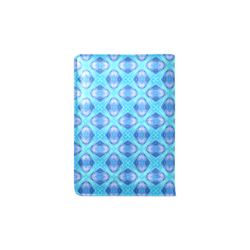 Abstract Circles Arches Lattice Aqua Blue Custom NoteBook A5