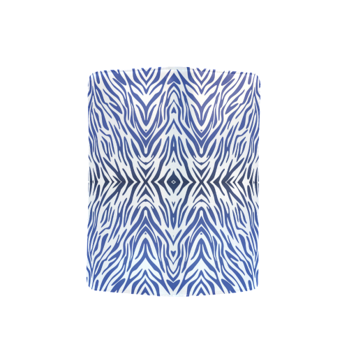 Blue Zebra Print Pattern Men's Clutch Purse （Model 1638）