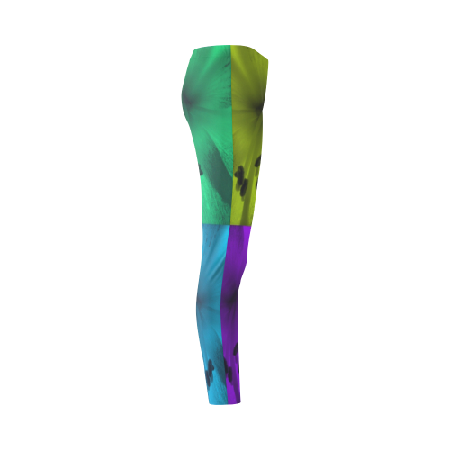 Amaryllis Pop Leggings by Martina Webster Cassandra Women's Leggings (Model L01)