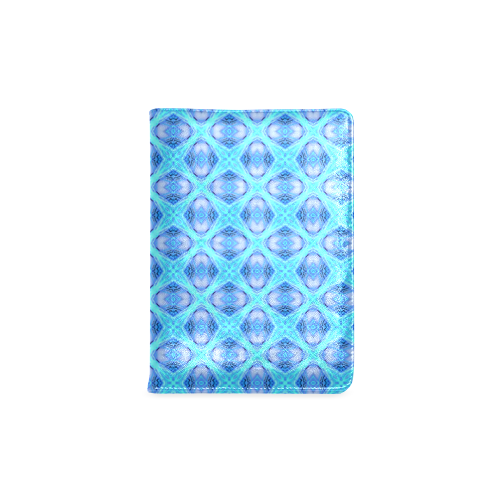 Abstract Circles Arches Lattice Aqua Blue Custom NoteBook A5