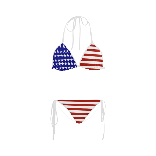 USA Patriotic Stars & Stripes Custom Bikini Swimsuit | ID: D434190
