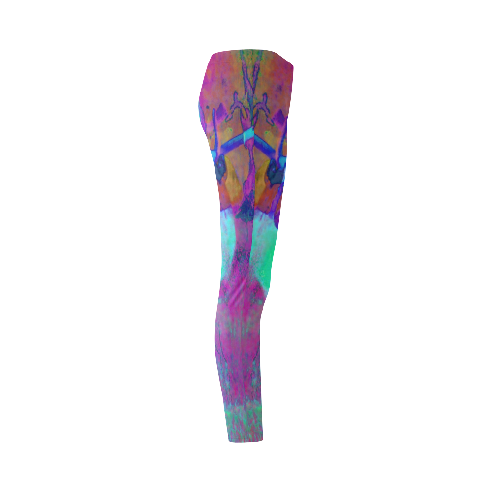 deer neon leggings by Martina Webster Cassandra Women's Leggings (Model L01)