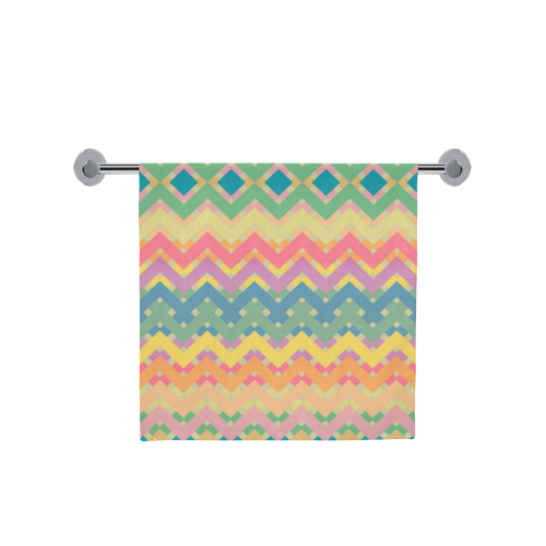 Summer-color Chevron 2 Bath Towel 30"x56"