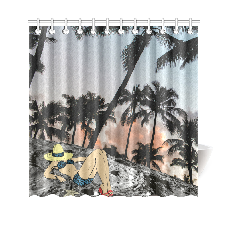 On vacation Shower Curtain 69"x70"