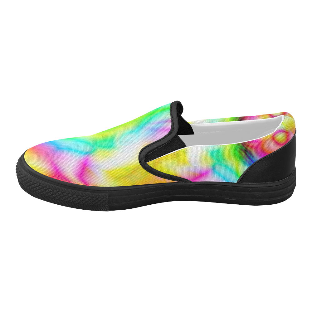 Purple Pineapple Print Women Canvas Slip On Shoes main image 0