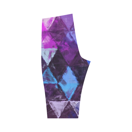 triangle impressionism Hestia Cropped Leggings (Model L03)