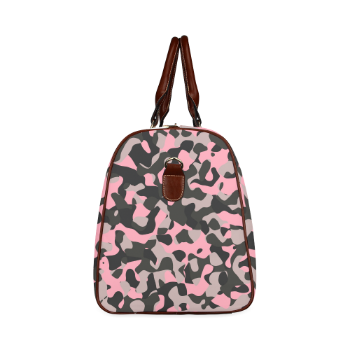 Kitty Camo Waterproof Travel Bag/Large (Model 1639)
