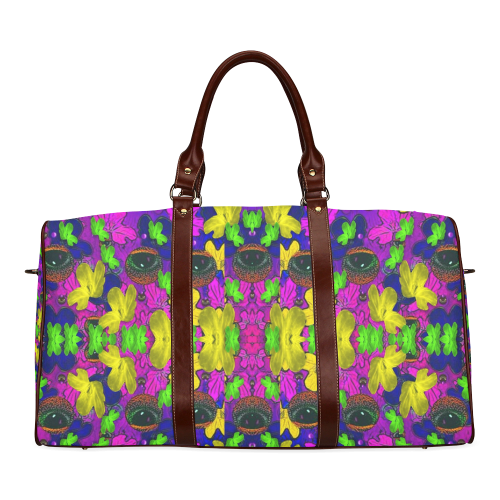 Eyes in the dark popart Waterproof Travel Bag/Large (Model 1639)