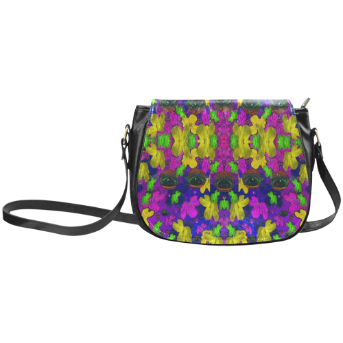 Eyes in the dark popart Classic Saddle Bag/Large (Model 1648)
